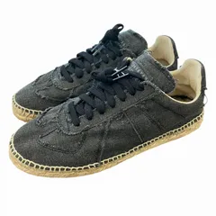 メゾンマルジェラ 22 Maison Margiela 22 タグ付き 22SS S58ES0214 エスパドリーユ ジャーマントレーナー スニーカー 40 黒 ブラック
