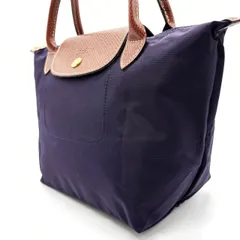 ✨良品✨ LONGCHAMP ロンシャン ルプリアージュ A4可 肩かけ可 トートバッグ ハンドバッグ ネイビー 紺