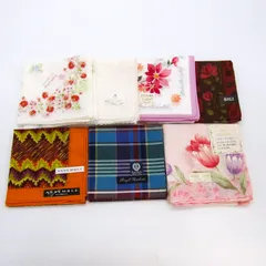 ヒロミチナカノ/ビギ他 ハンカチ 7点セット 未使用 花柄など ブランド まとめて 大量 レディース