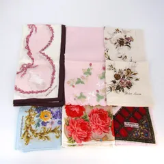ラルフローレン/ウェッジウッド他 ハンカチ 6点セット 未使用 花柄など ブランド まとめて 大量 レディース