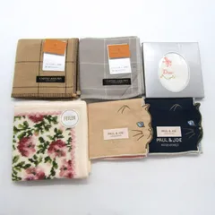 フェイラー/ポール＆ジョー他 ハンドタオル 6点セット 未使用 ブランド まとめて 大量 メンズ レディース