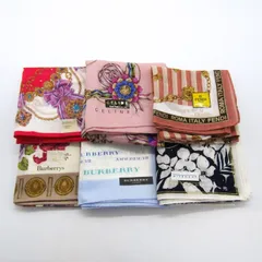 セリーヌ/バーバリーズ他 ハンカチ 6点セット 未使用 ブランド まとめて 大量 レディース