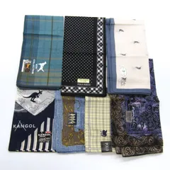 ポロクラブ/カンサイ他 ハンカチ 7点セット 未使用 ブランド まとめて 大量 メンズ