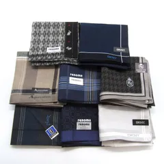 レノマ/アクアスキュータム他 ハンカチ 8点セット 未使用 ブランド まとめて 大量 メンズ
