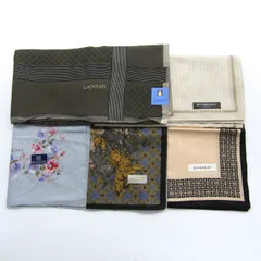 ランバン/ジバンシィ他 ハンカチ 5点セット 未使用 ブランド まとめて 大量 レディース メンズ