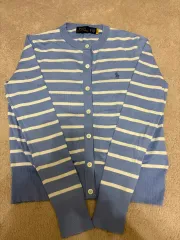 ポロラルフローレン ストライプ ラウンド カーディガン XS 出品