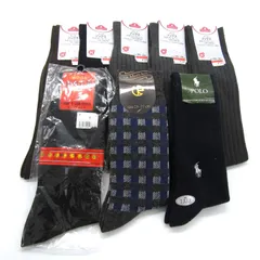 トップバリュー/POLO international 靴下 8点セット 未使用 クルーソックス まとめて 大量 メンズ