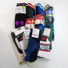 イグニオ/ユニクロ他 靴下 10点セット 未使用 ソックス キャラクター まとめて 大量 メンズ キッズ 男の子用