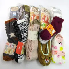 ルームソックス 11点セット 未使用 ふわふわ クルー丈など 靴下 まとめて 大量 レディース