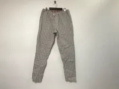 本物クーンKOONイージーストライプ柄イージーチノスラックスパンツメンズサーフアメカジミリタリーストリートスケータービジネススーツモードドレスゴルフバイカーロックベージュ白ホワイト48イタリア製L