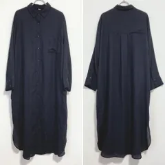 Mila Owen ロングシャツワンピース ネイビー 0 S〜M相当
