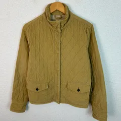 Eddie Bauer エディーバウアー キルティングジャケット ブルゾン 無地 ベージュ Mサイズ レディース 古着 アメカジ アウトドア