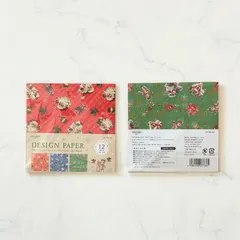 新品 LOUJENE TOKYO クリスマスパーティー 折り紙 デザインペーパー ２袋セット クリスマス サンタクロース トナカイ プレゼント メリークリスマス 包み紙 包装紙 セリア ダイソー キャンドゥ SNS お土産 日本
