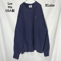 【Lee】90s USA製 企業 ワンポイント刺繍ロゴ FIDELITY ADVISOR FUNDS 無地 オーバーサイズ スウェット トレーナー US古着 USA輸入 XLsize