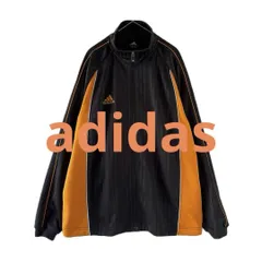 adidas　トラックジャケット　刺繍ロゴ　ストライプ ワンポイント　切替