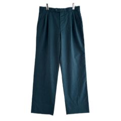 50s レーヨンギャバ スラックス 杢調 グリーン ドレープ ワイド 50s レーヨンギャバ スラックス 杢調 グリーン ドレープ ワイド