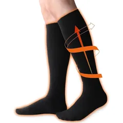 【新品】 [ナイガイ コンフォート] 吸湿発熱素材 裏起毛 あったか着圧ソックス ハイソックス レディース メンズ 靴下 男性 女性 ユニセックス 着圧 日本製 加圧ソックス 弾性ストッキング 90301022 (25-27cm)