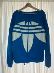 アディダス オリジナルス トレフォイル ブルー ウィンドブレーカー