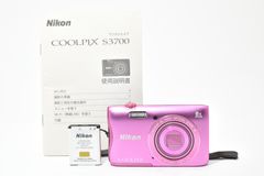 【返品保証】★良品★ Nikon ニコン COOLPIX S3700 ピンク コンパクトデジタルカメラ #03251126