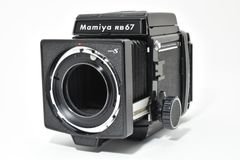 【返品保証】★実用品★ MAMIYA マミヤ RB67 PRO S ボディ 120 フィルムバック 動作確認済み #01251125