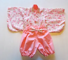 【匿名配送】ハンドメイド　ベビー袴⑥ オマケ付きです！！