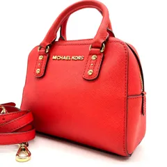 【良品】 Michael Kors マイケルコース ショルダーバッグ トートバッグ ワンショルダーバッグ ハンドバッグ 2way レザー 革 レッド 赤色 ユニセックス 男女兼用 メンズ レディース