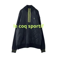 le coq sportif　デザインジャケット　ハーフジップ　LL　切替　刺繍