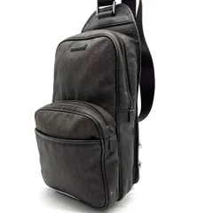 【良品】 Michael Kors マイケルコース ボディバッグ ウエストポーチ PVC レザー 革 ブラウン 茶色 MK柄 メンズ レディース