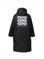 コムデギャルソンCDG ナイロンコーチジャケット XL ボア　ロゴジャケット　黒 COACH JACKET / BOA LINED | CDG - COMME des GARÇONS