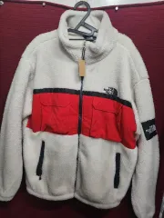 THE NORTH FACE ザノースフェイス ボア フリース ジャケット レッド/白