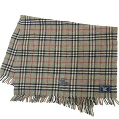 Burberry チェック柄 ブランケット ひざ掛け 羽毛 - メルカリ
