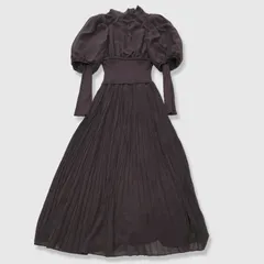 SNIDEL スナイデル リブドッキングシフォン プリーツワンピース