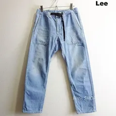 Lee　クライミングベイカー アンクルデニムパンツ　メンズS相当　ライトオンス　スカイブルー　ユニセックス　LB0032　リー