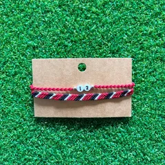 北海道コンサドーレ札幌 チームカラー 背番号 ミサンガ ワックスコードブレスレット Jリーグ チームカラー