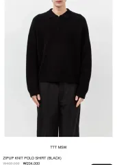 TTT MSW ZIPUP KNIT POLO SHIRT XL 未使用新品