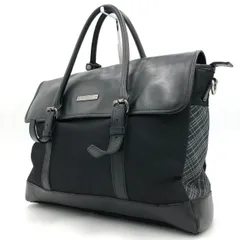 バーバリーブラックレーベル ビジネスバッグ トートバック 黒 レザー ノバチェック