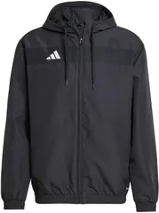 [アディダス] サッカー パーカー ティロ 25 エッセンシャルズ ウーブンフーディー KSQ39 メンズ ブラック/ホワイト (JC5435) [ブラック/ホワイト (JC5435)] [M]