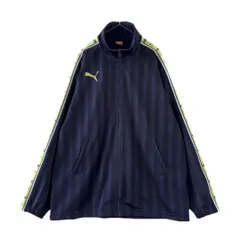 PUMA　トラックジャケット　ジャージ　ストライプ 　刺繍ロゴ　ワンポイント