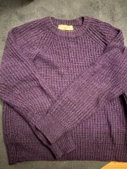 アフタープレイ インタルシア ニット パープル M