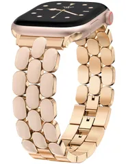 【人気商品】4 5 3 6 7 8 9 SE/Ultra 10 11 Series iWatch 3 for エナメル ミルクティー 可愛い 2 ローズゴールド あっふウォッチメタル交換ベルト おしゃれ レディース 1に対応 バンド バンド アップルウォッチ