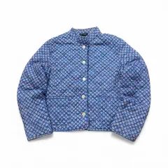 ラルフローレン ネイビー フラワー キルティング ジャケット