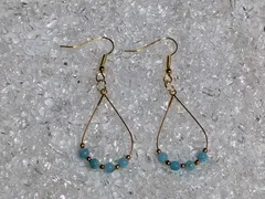 パワーストーン　ピアス　アマゾナイト　No.72