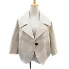 ヴィヴィアンタム VIVIENNE TAM オープンカラーコート ショート丈 0 ライトベージュ /YK19のサムネイル