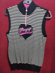 FILA フィラ ゴルフ ストライプ レディース ニット ベスト
