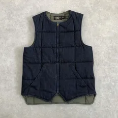 USA製 RRL ダブルアールエル ラルフローレン リネン デニム ベスト ジレ RRL - 新品*RRL*コットン リネン デニム ベスト*xs* ダブルアールエル