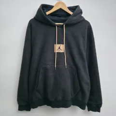 XXL ナイキ ジョーダン フライト ヘリテイジ プルオーバー フーディー ブラック