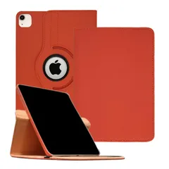 【新着商品】対応 iPad Air 13 M2 2024 13 タブレットケース インチ 用 ケース 画面360°回転 スタンド 角度調節 オートスリープ 耐衝撃 iPadAir13 ケース アイパッド エア 13 インチ 保護 カバー オレンジ