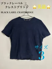 ⭐️極美品⭐️ BLACK LABEL ブラックレーベル  Tシャツ メンズ L カットソー ロゴ刺繍 半袖 総柄 ネイビー 紺 シャツ トップス 重ね着 通年
