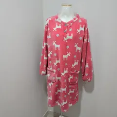 ピンク鹿マイクロファイバーONE PIECEパジャマ