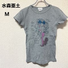 水森亜土 半袖Tシャツ 自転車 女の子 M - メルカリ